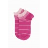 Women PEPER HAROW Retro Stripe Womens Trainer Socks - Pink £10.00