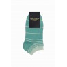 Women PEPER HAROW Retro Stripe Womens Trainer Socks - Green £10.00