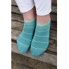 Women PEPER HAROW Retro Stripe Womens Trainer Socks - Green £10.00