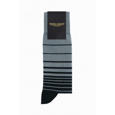 Men PEPER HAROW Retro Stripe Mens Socks - Grey £15.00