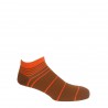 Men PEPER HAROW Retro Stripe Mens Trainer Socks - Brown £12.00