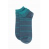 Men PEPER HAROW Retro Stripe Mens Trainer Socks - Teal £12.00