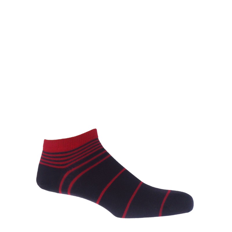 Men PEPER HAROW Mens Trainer Socks Bundle - Burgundy £50.00