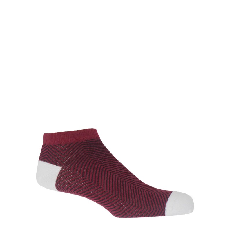 Men PEPER HAROW Mens Trainer Socks Bundle - Burgundy £50.00