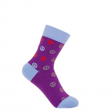 Women PEPER HAROW Peace Womens Socks - Purple £14.00