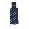 Men PEPER HAROW Parallel Mens Socks - Navy £15.00