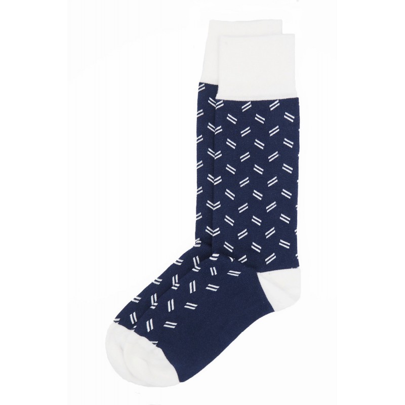 Men PEPER HAROW Parallel Mens Socks - Navy £15.00