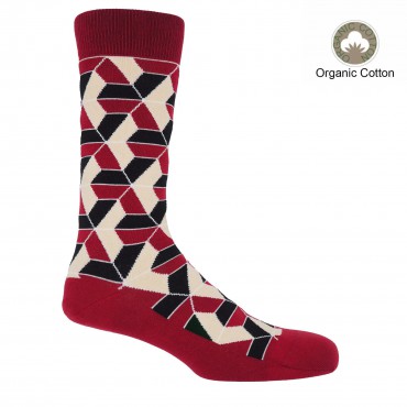 Men PEPER HAROW Vertex Mens Socks - Red £16.00