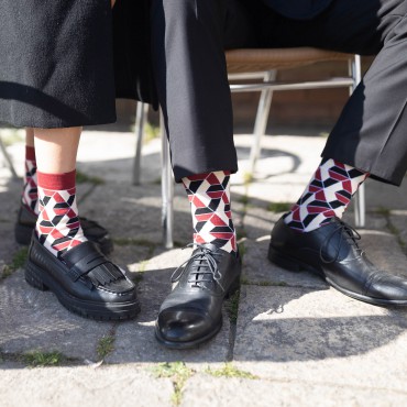 Men PEPER HAROW Vertex Mens Socks - Red £16.00