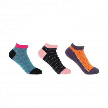 Women PEPER HAROW Womens Trainer Socks Bundle - Zigzag Dash Polka £25.00