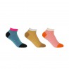 Women PEPER HAROW Zigzag Womens Trainer Socks Bundle -Teal Yellow Pink £25.00