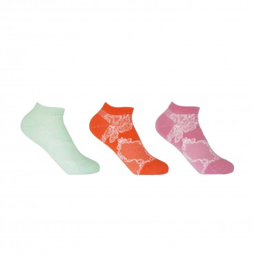 Women PEPER HAROW Delicate Womens Trainer Socks Bundle - Celeste Orange Pink £25.00