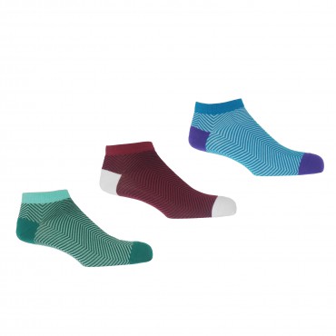 Men PEPER HAROW Lux Taylor Mens Trainer Socks Bundle - Turquoise Burgundy Marine £30.00