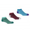 Men PEPER HAROW Lux Taylor Mens Trainer Socks Bundle - Turquoise Burgundy Marine £30.00