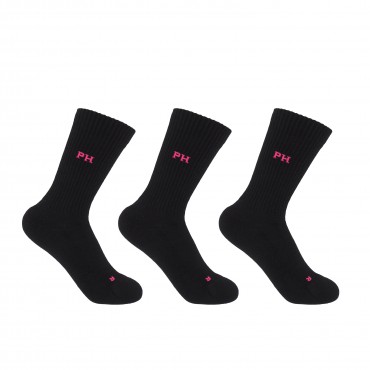 Women PEPER HAROW 3 Pack Essential Womens Sport Socks - Black £27.00