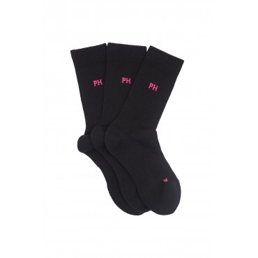 Women PEPER HAROW 3 Pack Essential Womens Sport Socks - Black £27.00