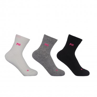 Women PEPER HAROW 3 Pack Essential Quarter Womens Sport Socks - Mixed £24.00