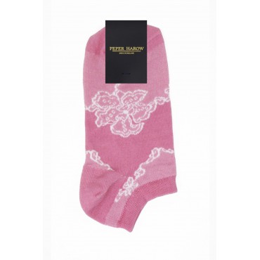 Women PEPER HAROW Delicate Womens Trainer Socks - Pink £10.00