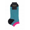 Women PEPER HAROW Zigzag Womens Trainer Socks - Teal £10.00