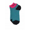 Women PEPER HAROW Zigzag Womens Trainer Socks - Teal £10.00