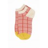 Women PEPER HAROW Grid Womens Trainer Socks - Pink £10.00