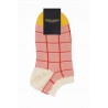 Women PEPER HAROW Grid Womens Trainer Socks - Pink £10.00