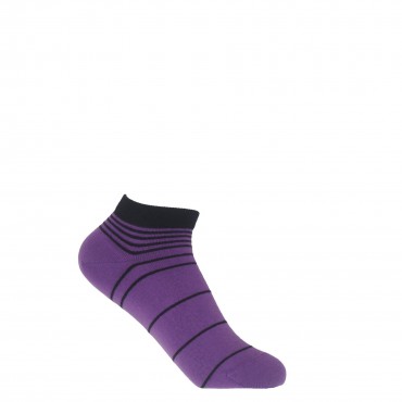 Women PEPER HAROW Retro Stripe Womens Trainer Socks - Purple £9.00