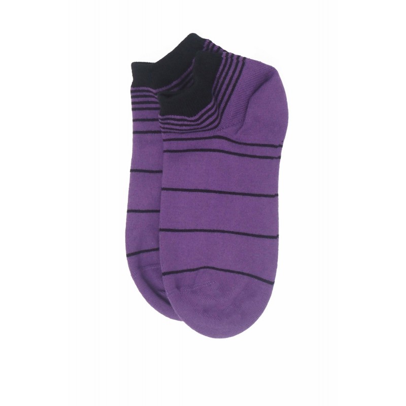 Women PEPER HAROW Retro Stripe Womens Trainer Socks - Purple £9.00