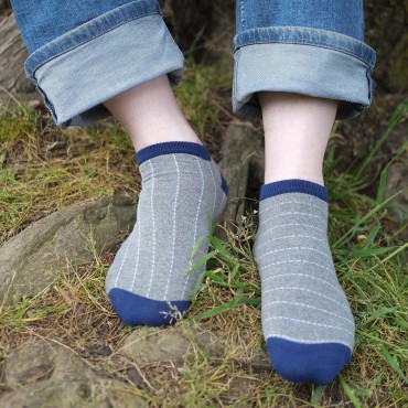 Men PEPER HAROW Dash Mens Trainer Socks - Grey £10.00