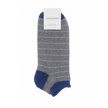 Men PEPER HAROW Dash Mens Trainer Socks - Grey £10.00