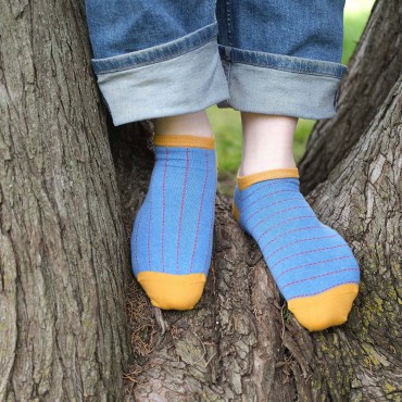 Men PEPER HAROW Dash Mens Trainer Socks - Blue £11.00