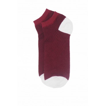 Men PEPER HAROW Lux Taylor Mens Trainer Socks - Burgundy £12.00