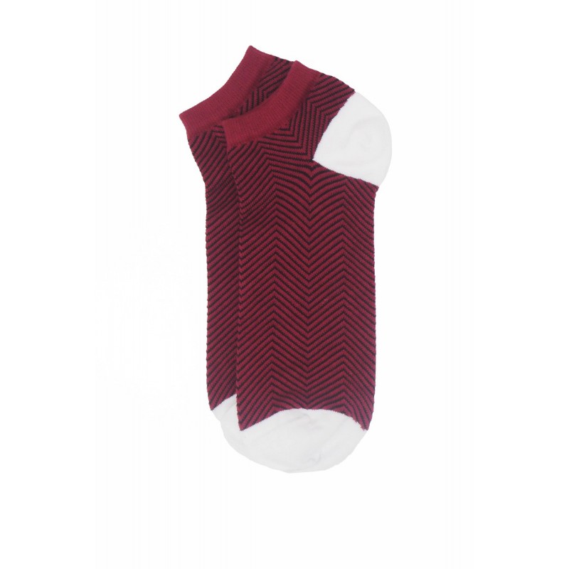 Men PEPER HAROW Lux Taylor Mens Trainer Socks - Burgundy £12.00