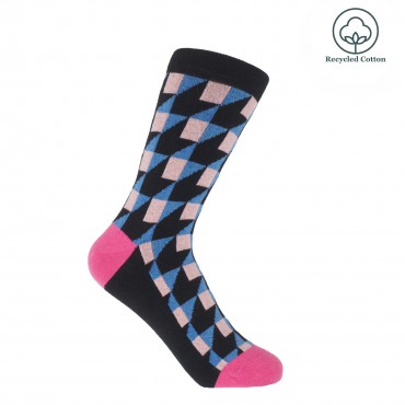 Women PEPER HAROW Dimensional Womens Socks - Black £12.00