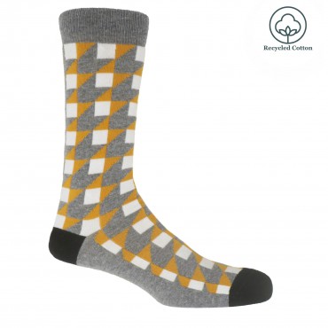 Men PEPER HAROW Dimensional Mens Socks - Grey £13.00