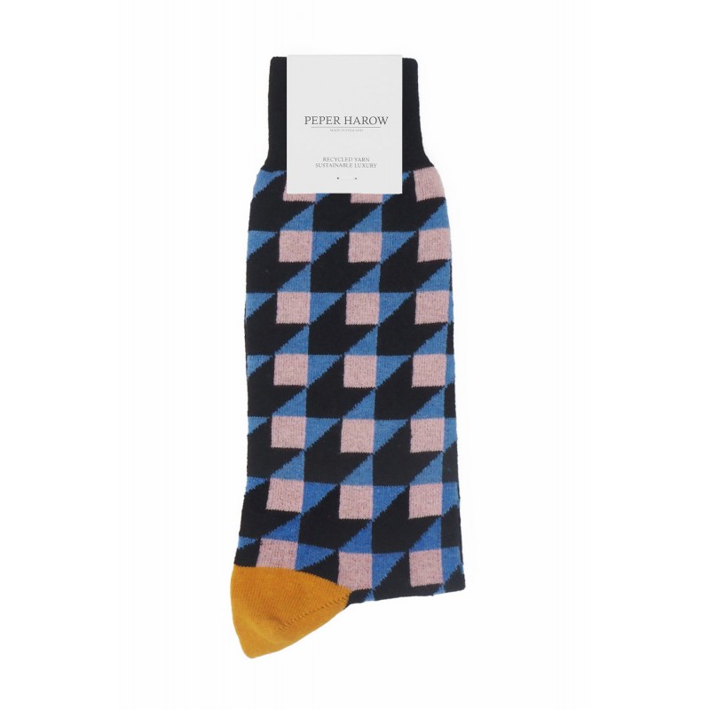 Men PEPER HAROW Dimensional Mens Socks - Black £13.00