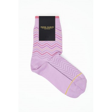 Women PEPER HAROW Oblique Womens Socks - Lilac £14.00