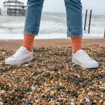 Men PEPER HAROW Oblique Mens Socks - Orange £15.00