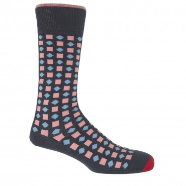 Men PEPER HAROW Diamonds Mens Socks - Grey £15.00