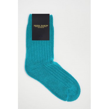 Men PEPER HAROW Ribbed Mens Bed Socks Bundle - Black Aqua Grey £36.00