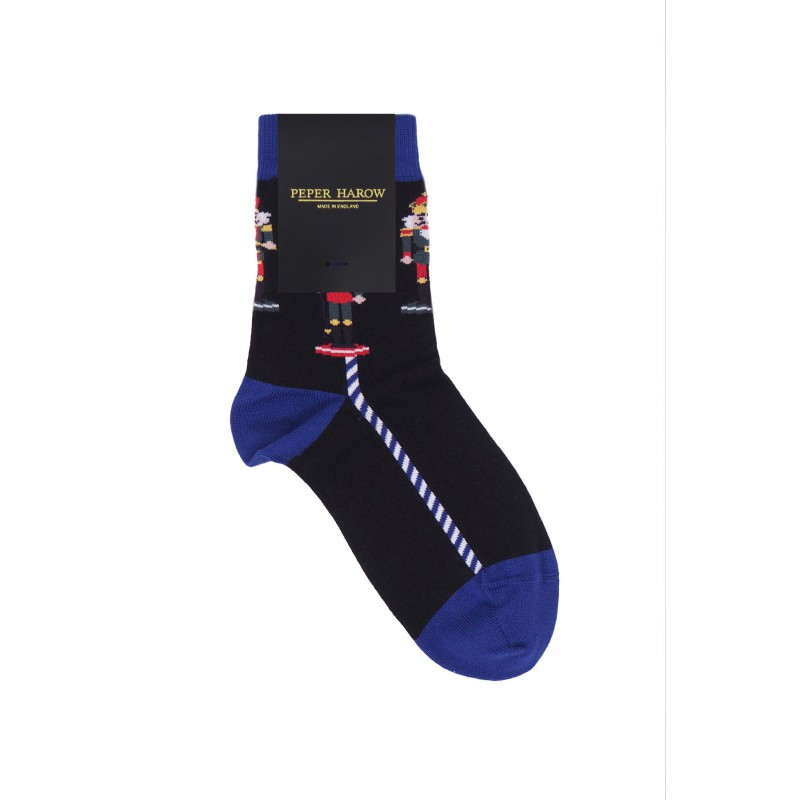 Women PEPER HAROW Nutcracker Womens Socks - Black £7.00