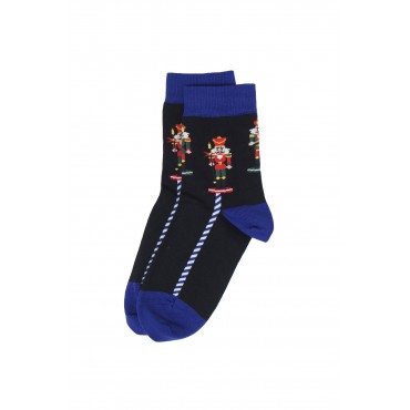 Women PEPER HAROW Nutcracker Womens Socks - Black £7.00