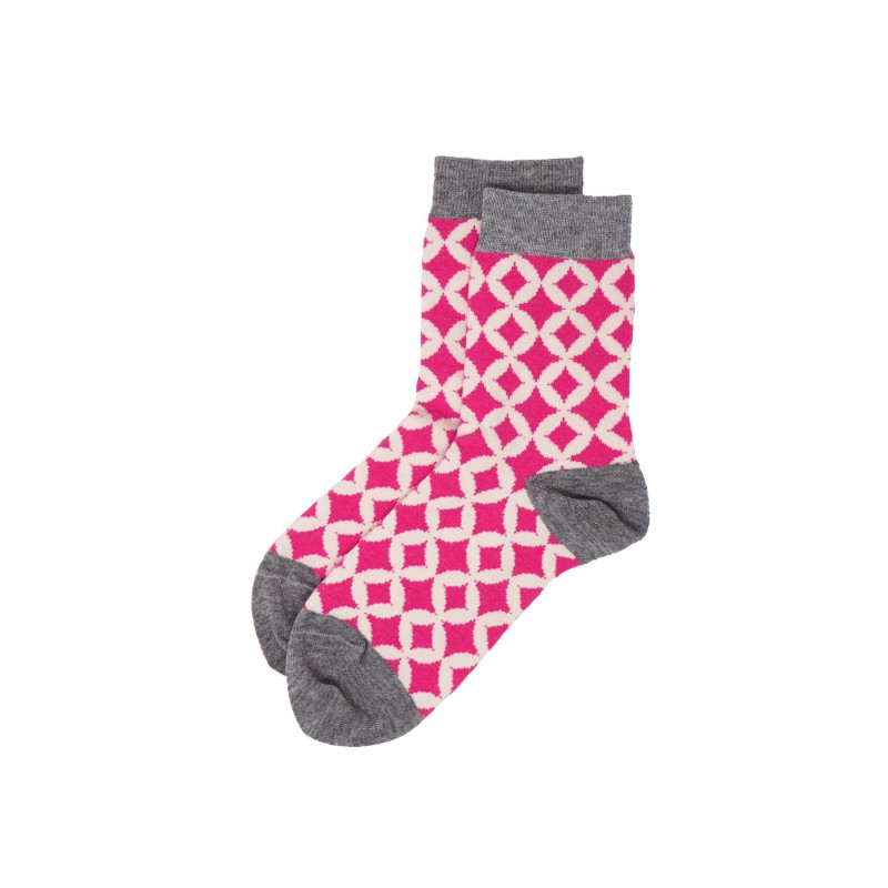 Women PEPER HAROW Mosaic Womens Socks - Pink £12.00