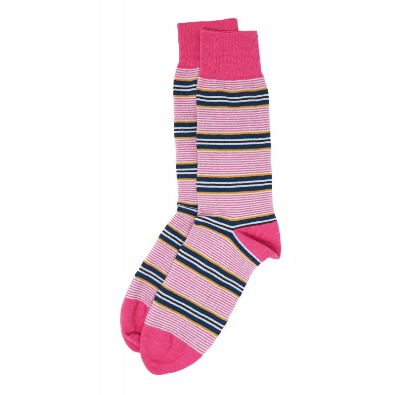 Men PEPER HAROW Multistripe Mens Socks - Pink £13.00