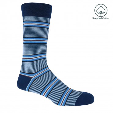 Men PEPER HAROW Multistripe Mens Socks - Navy £13.00