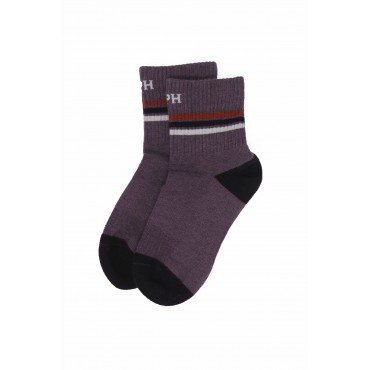 Women PEPER HAROW Quarter Crew Organic Womens Sport Socks - Mauve £11.00