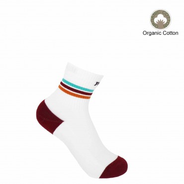 Women PEPER HAROW Quarter Crew Organic Womens Sport Socks - White £11.00