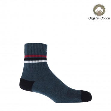 Men PEPER HAROW Quarter Crew Organic Mens Sport Socks - Navy £14.00