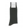 Men PEPER HAROW Recycled Ribbed Mens Socks - Charcoal £10.00