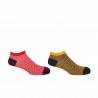 Men PEPER HAROW Lux Taylor Mens Trainer Socks Bundle - Red Yellow £18.00